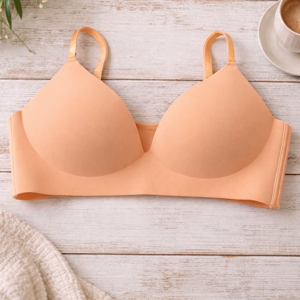 Vince Camuto Wire-Free Seamless Smooth Plunge Bra 38C