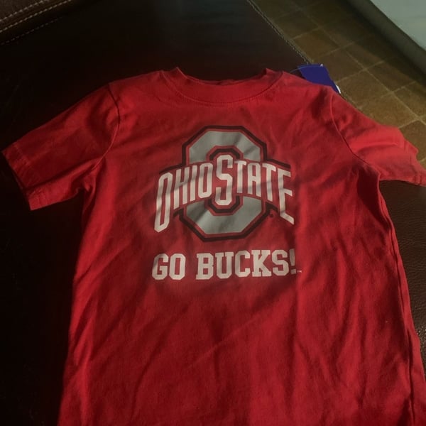 Ohio State Buckeyes Toddler 5T Red "Go Bucks!" T-Shirt