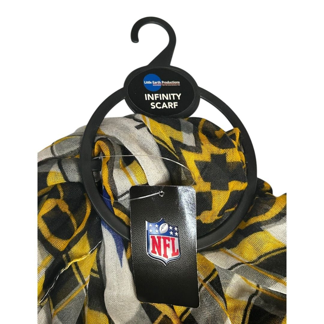 💟NFL Pittsburgh Steelers Plaid Infinity Scarf 1