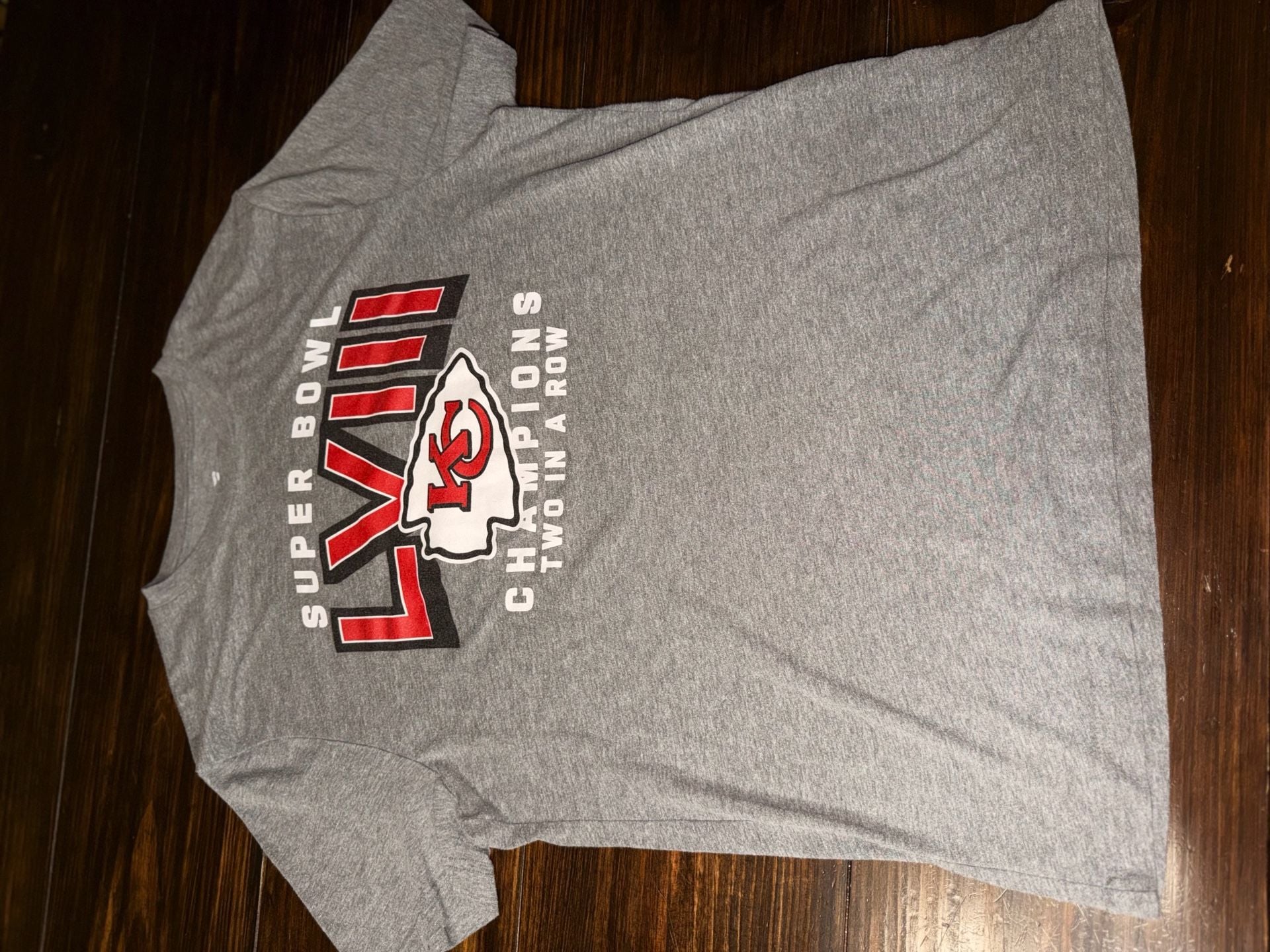 Men's Fanatics Gray Kansas City Chiefs Super Bowl LVIII Champions T-Shirt 2