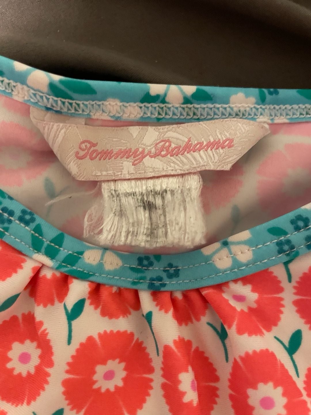 Girls Rash Guard/Swim Top Bright Floral Long Sleeve Swim Top Tommy Bahama 3T 6