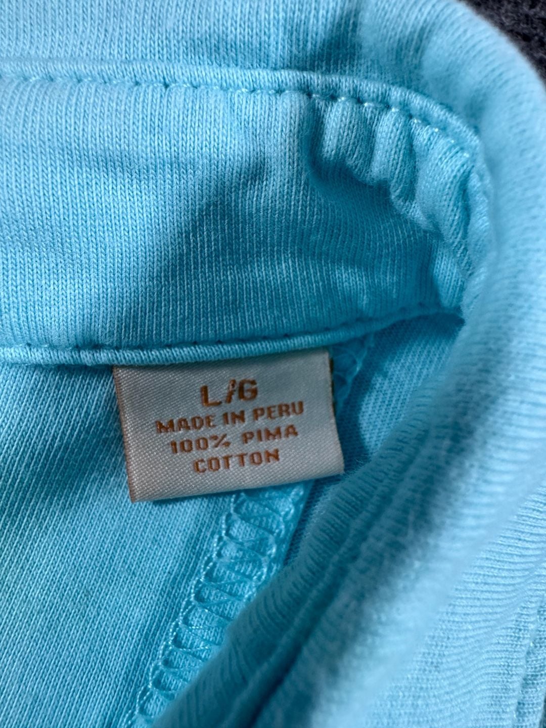 Tommy Bahama RELAX Men's 100% Pima Cotton Short Sleeve Pocket Polo Shirt Light Teal Large 6