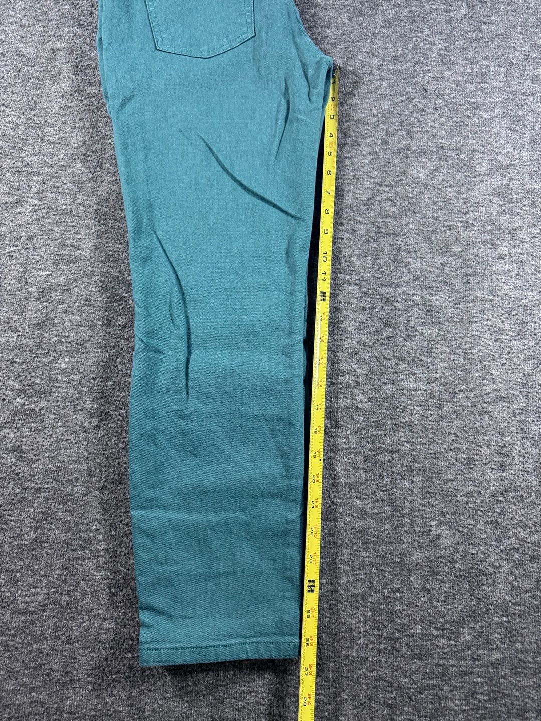 Fossil Long Live Vintage Pencil Slim Cut Green Jeans Size 29 5