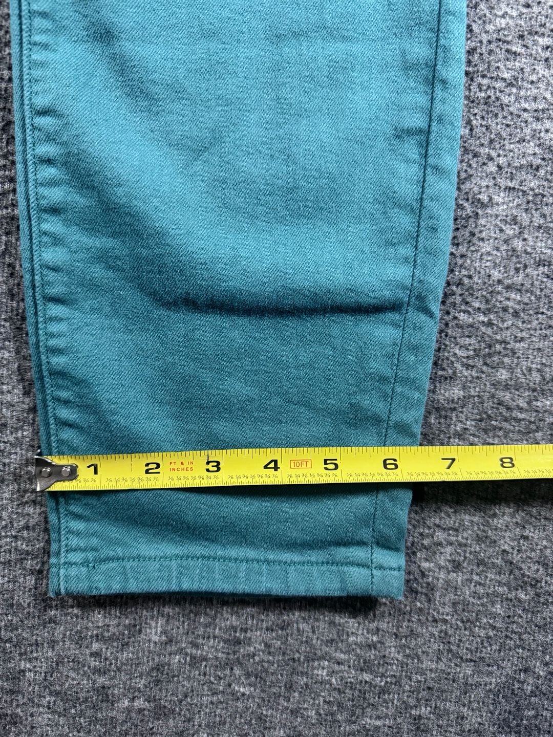 Fossil Long Live Vintage Pencil Slim Cut Green Jeans Size 29 8