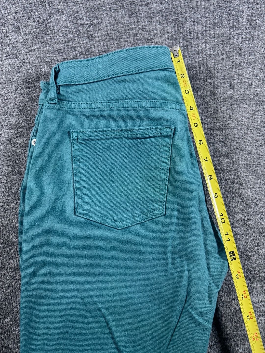 Fossil Long Live Vintage Pencil Slim Cut Green Jeans Size 29 9