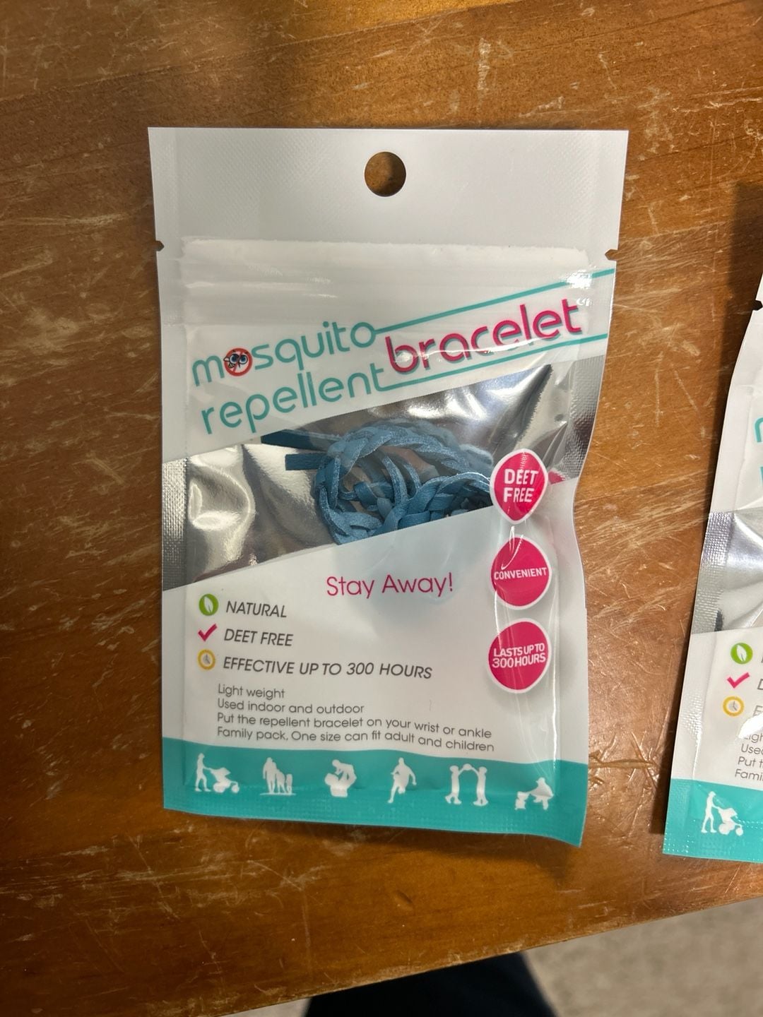 Stay Away! Natural Mosquito Repellent Bracelet DEET Free 2-Pack 1