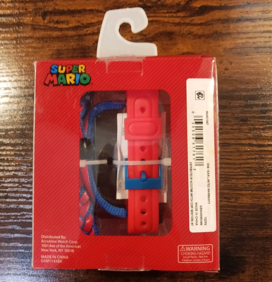 Super Mario Flashing LCD Digital Watch & Survival Compass Strap Set 2