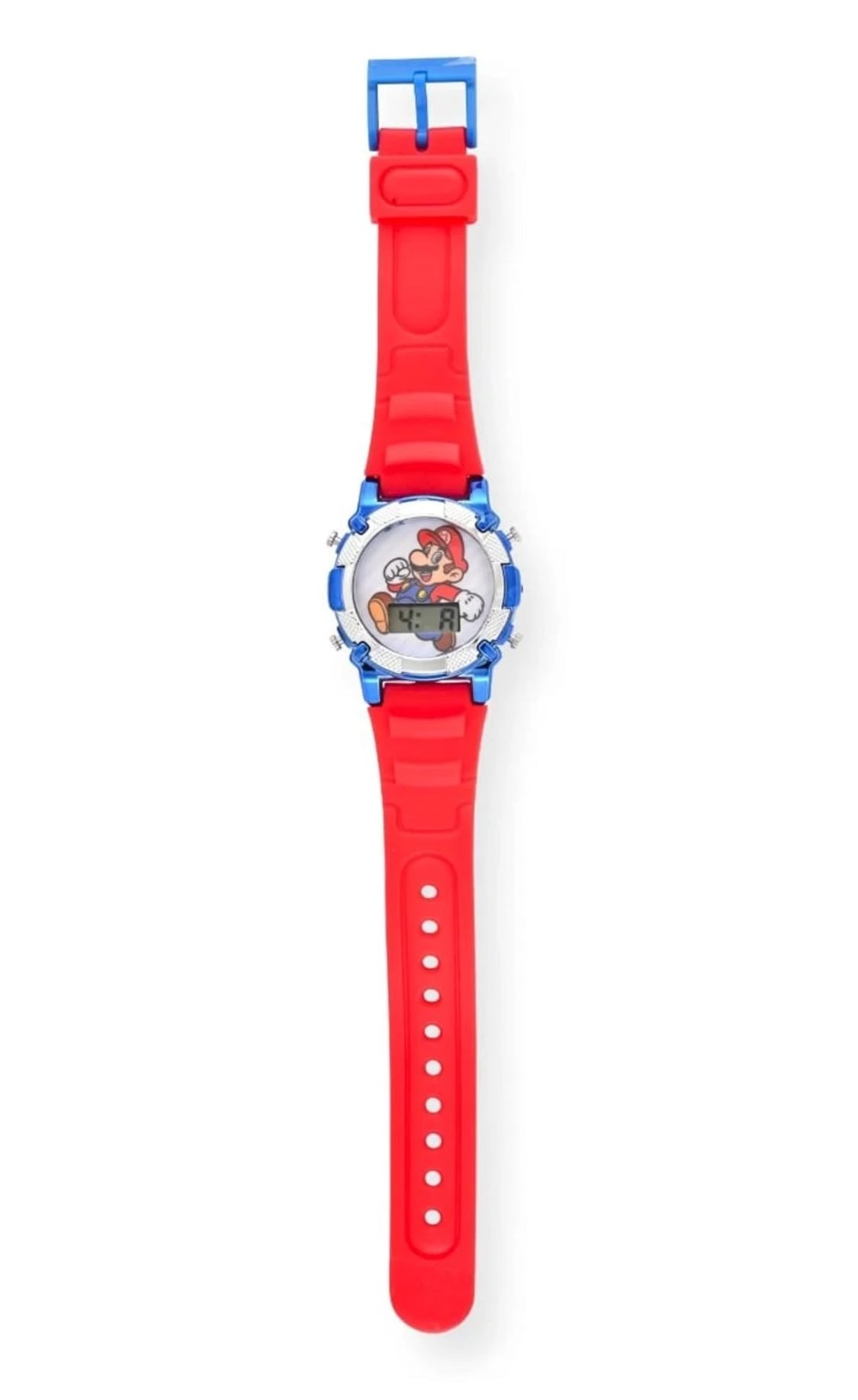 Super Mario Flashing LCD Digital Watch & Survival Compass Strap Set 4