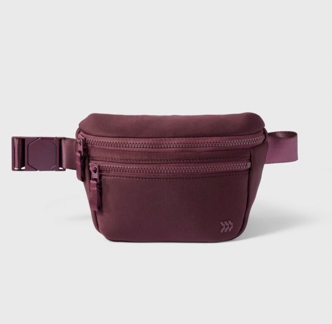 All In Motion Premium Belt Bag Maroon - Adjustable Waist Pack… no hang tag 2