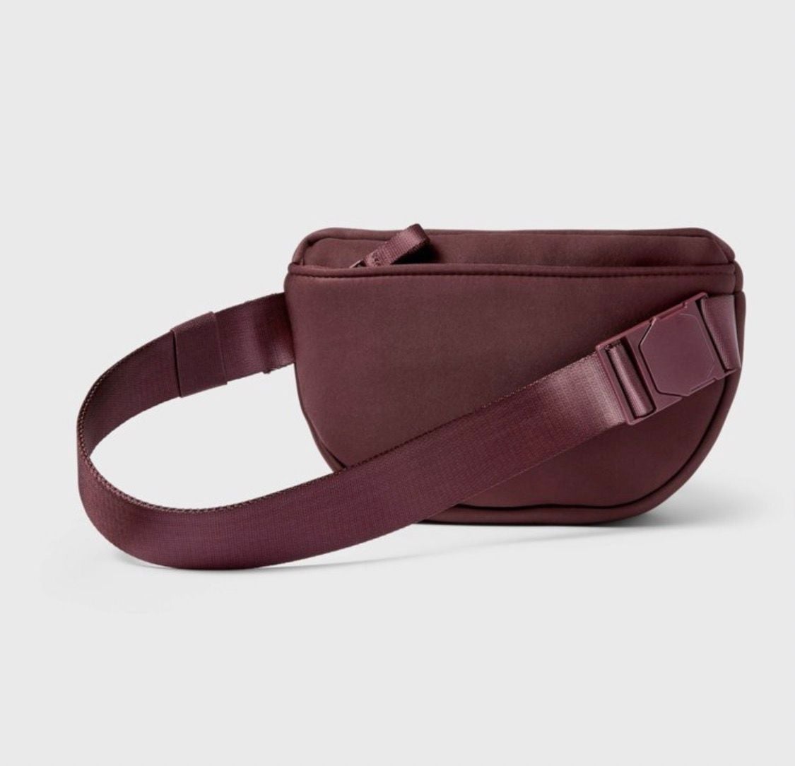 All In Motion Premium Belt Bag Maroon - Adjustable Waist Pack… no hang tag 3