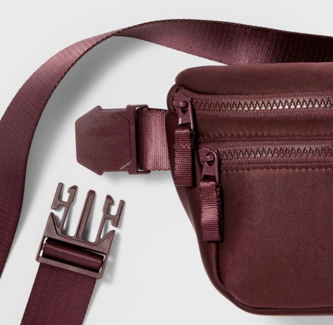 All In Motion Premium Belt Bag Maroon - Adjustable Waist Pack… no hang tag 4