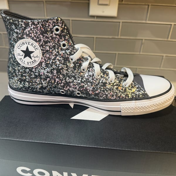 Converse Chuck Taylor All Star Hi Dark Matter Glitter High Top Sneakers