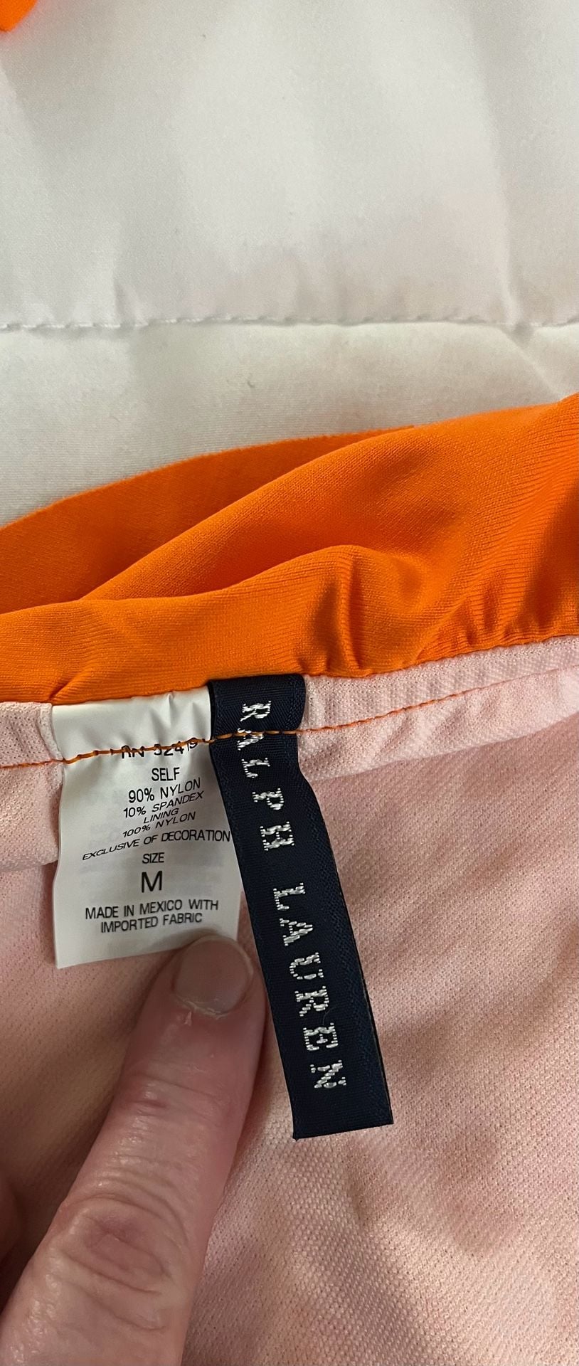 Ralph Lauren Women's Orange Ruffle Halter Bikini Two Piece Set 4