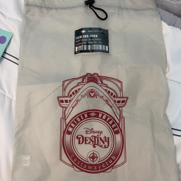 Disney Cruise Line Disney Destiny Maiden Voyage Gift Tote Bag