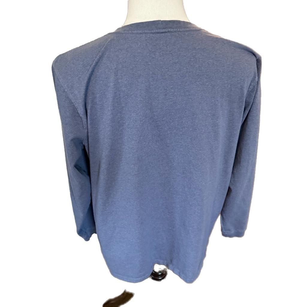 Carhartt Men's XXL Loose Fit Heavyweight Graphic Long Sleeve T-Shirt Blue 3