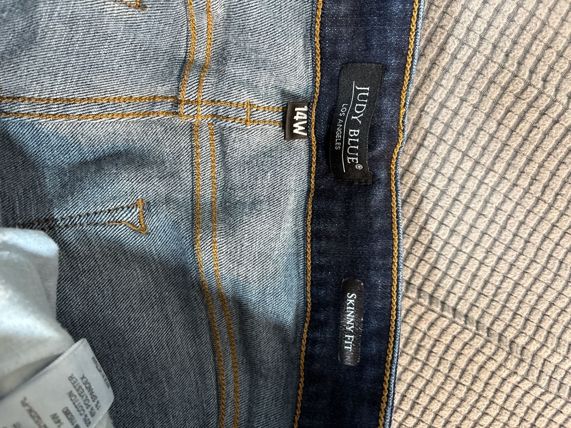 Judy Blue High Rise Skinny Fit Jeans in Dark Wash Size 14W 5