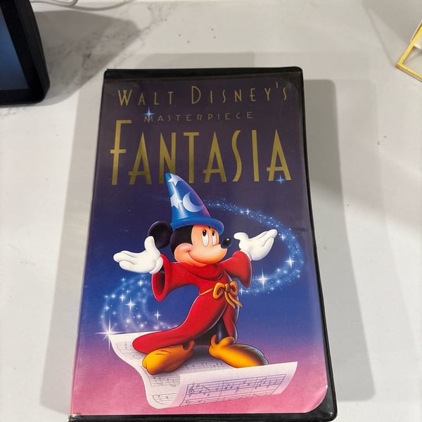 Walt Disney's Masterpiece Fantasia VHS 1991 Clamshell Edition
