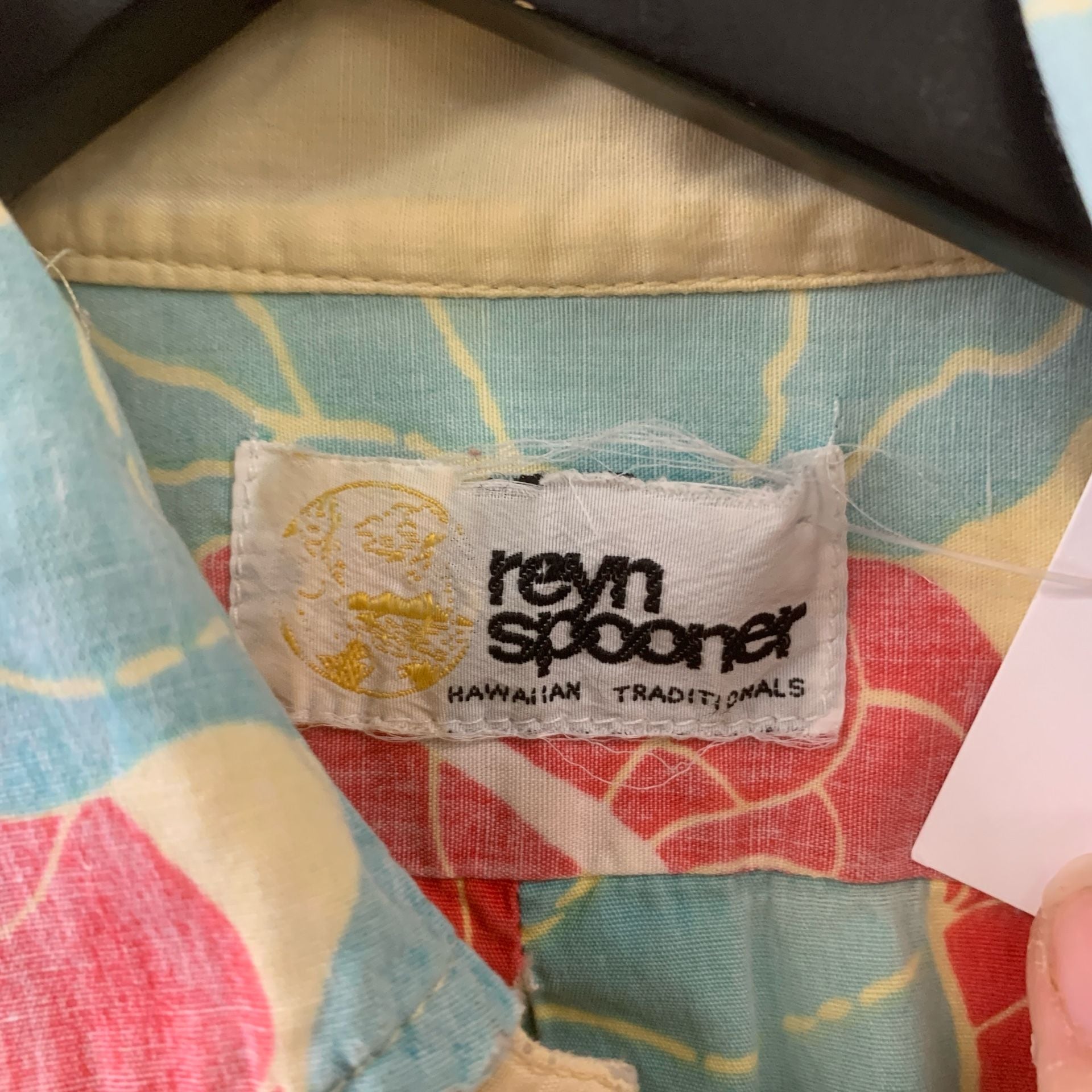 Vtg Reyn Spooner Hawaiian Traditions Anthurium Print Aloha Shirt Size L (OF) 4