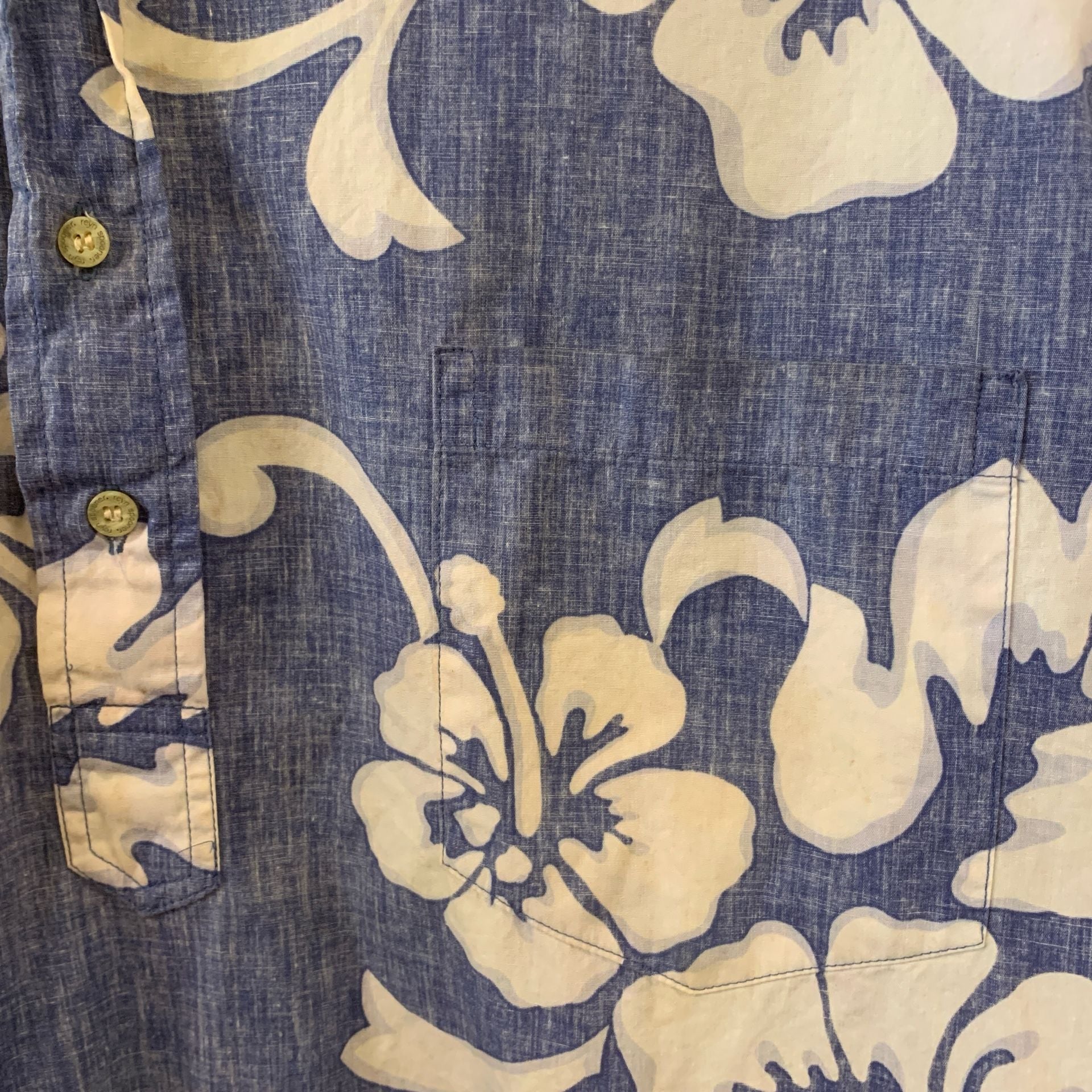 Vtg Reyn Spooner Hawaiian Traditionals Pullover Shirt Blue Floral XXL (OF) 3