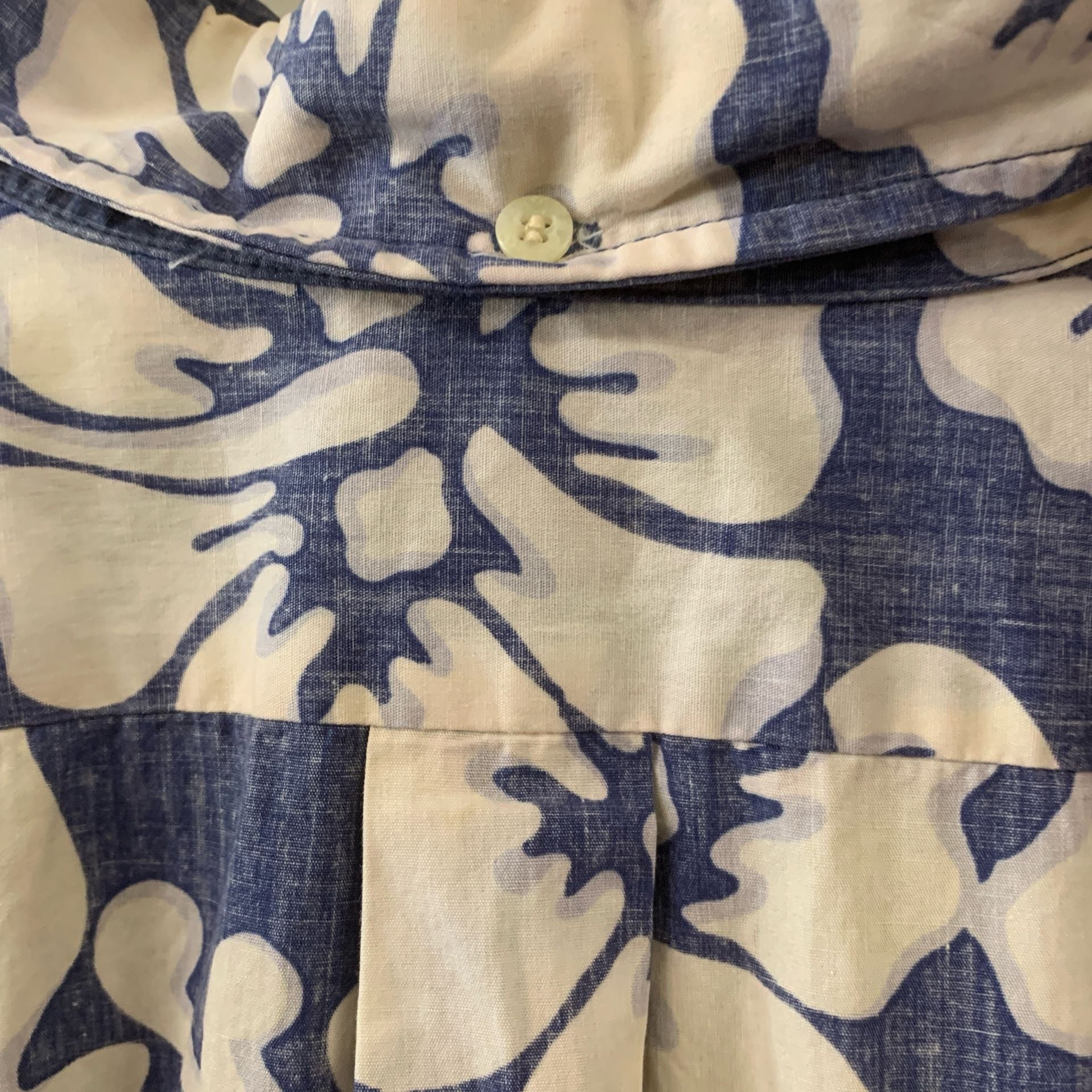 Vtg Reyn Spooner Hawaiian Traditionals Pullover Shirt Blue Floral XXL (OF) 6