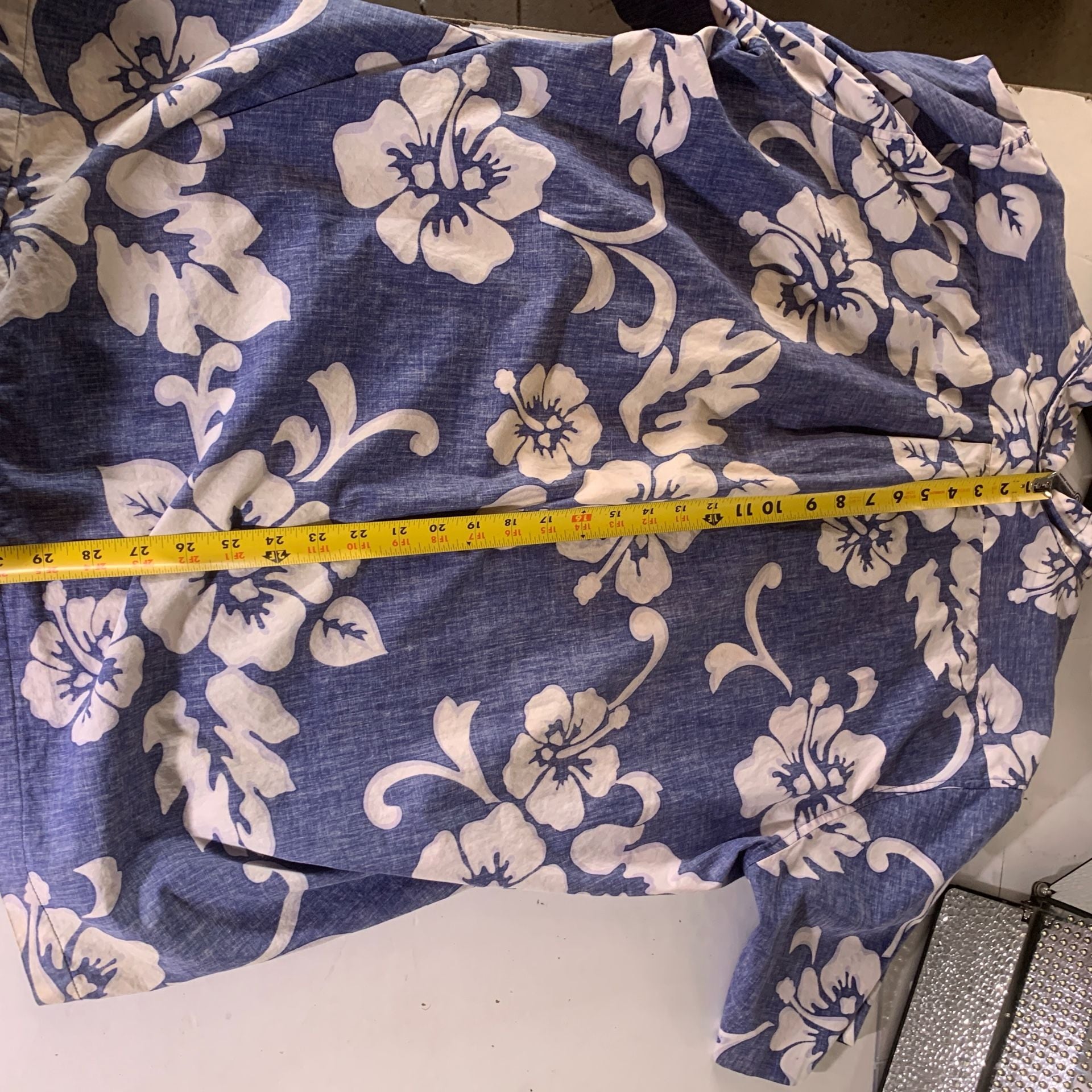Vtg Reyn Spooner Hawaiian Traditionals Pullover Shirt Blue Floral XXL (OF) 9
