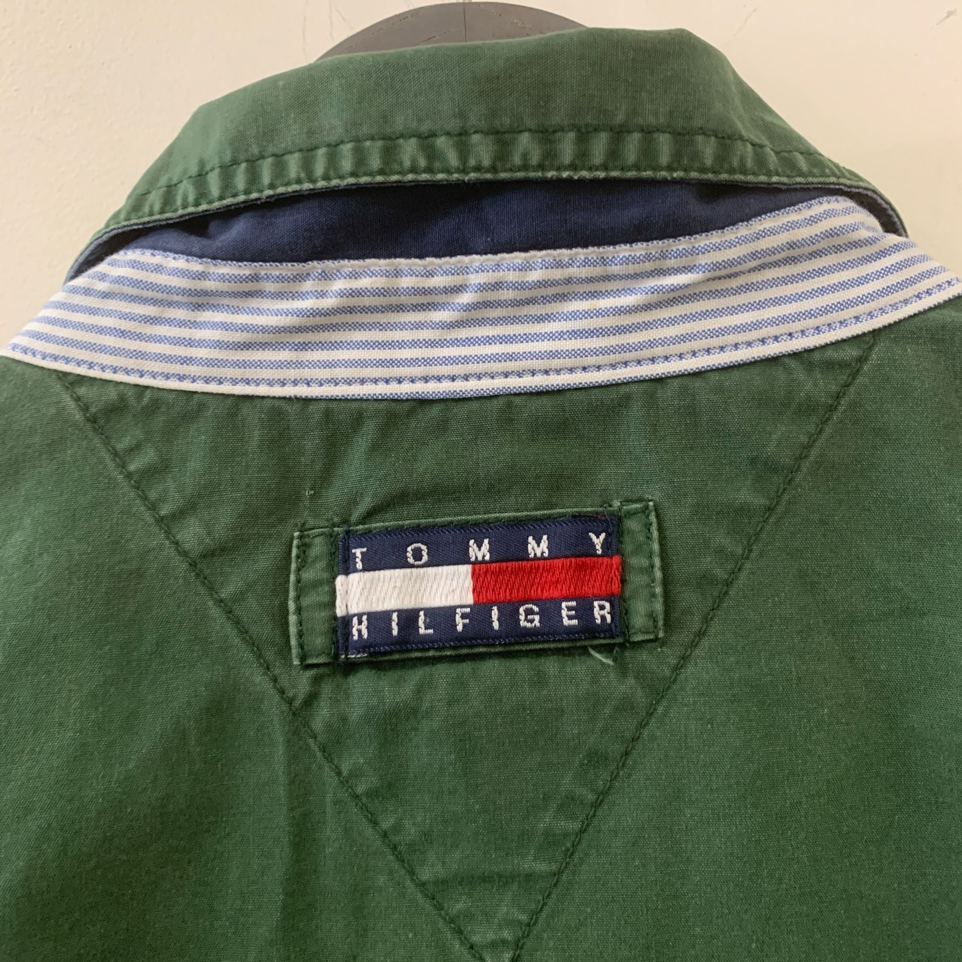 Vtg Tommy Hilfiger Forest Green Full Zip Jacket Size Men’s Size XL (OF) 7