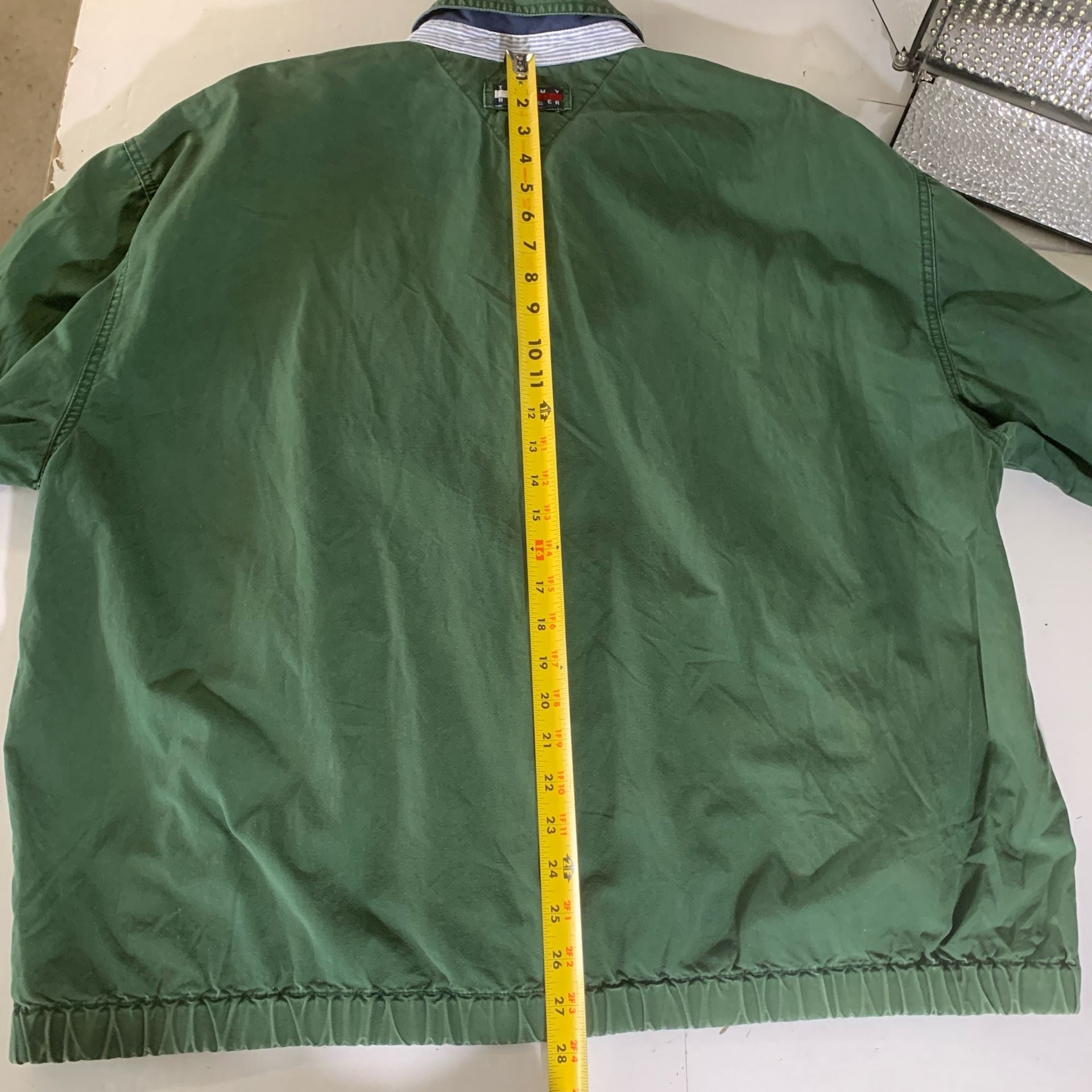 Vtg Tommy Hilfiger Forest Green Full Zip Jacket Size Men’s Size XL (OF) 10
