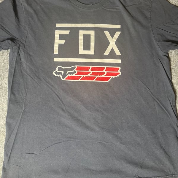 Fox Racing Midway Airline Premium T-Shirt Charcoal Grey XL