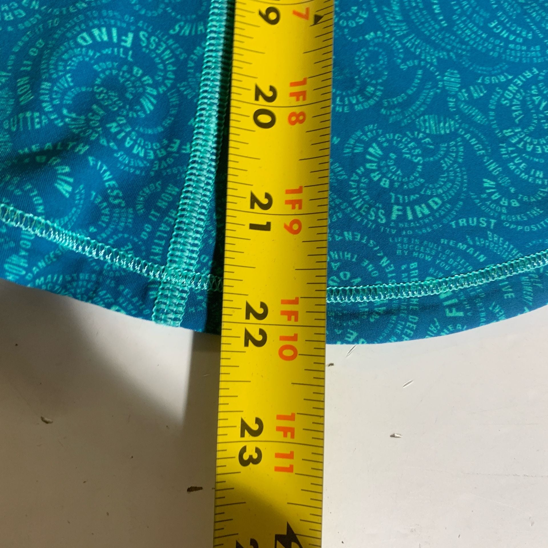 Lululemon Fast Lane Singlet Foli Manifesto Tank Top Tofino Teal Size S (OF) 9