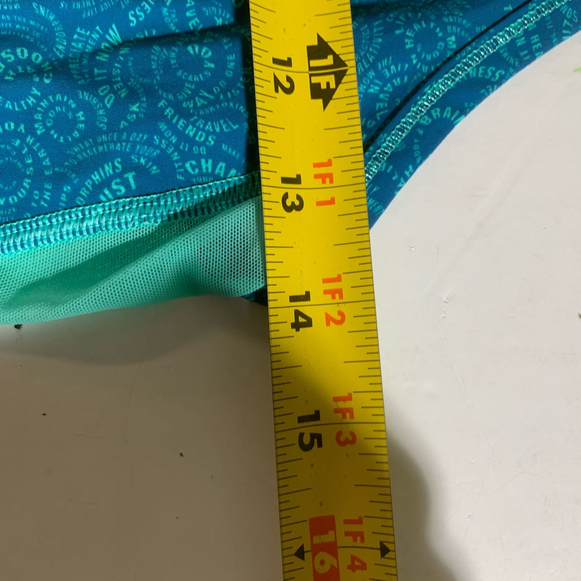 Lululemon Fast Lane Singlet Foli Manifesto Tank Top Tofino Teal Size S (OF) 11