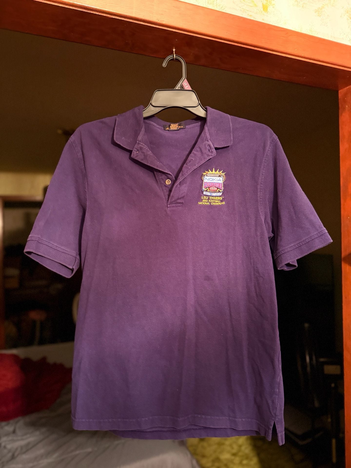 Vintage LSU Tigers 2003 National Champions Sugar Bowl Polo Shirt 2