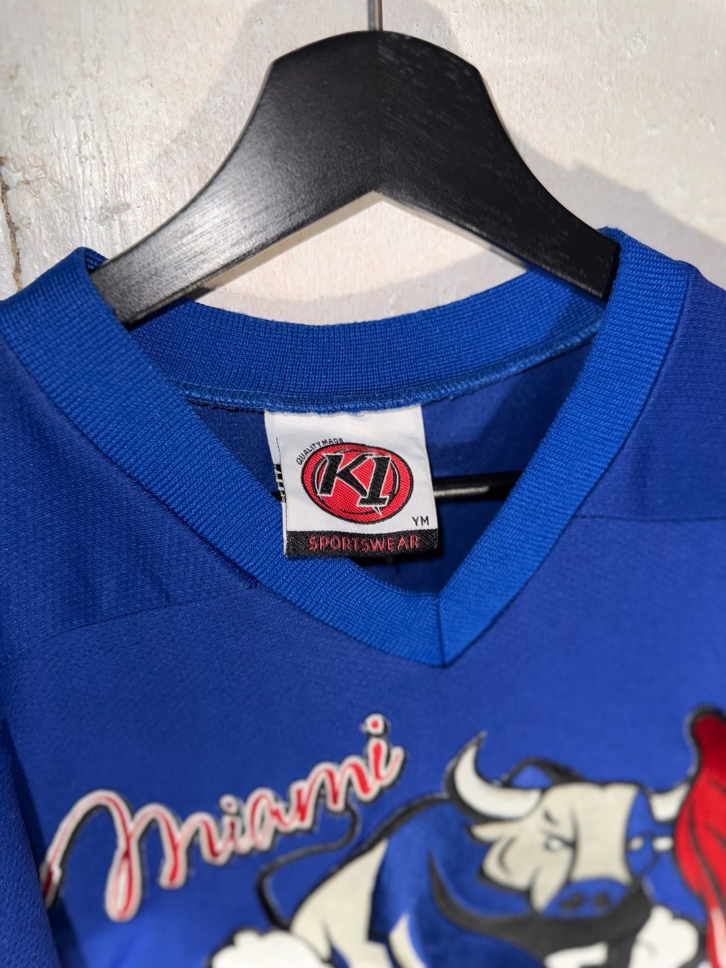 Vintage K1 Miami Toros Blue Hockey Jersey #88 Kent Size Youth Medium 3