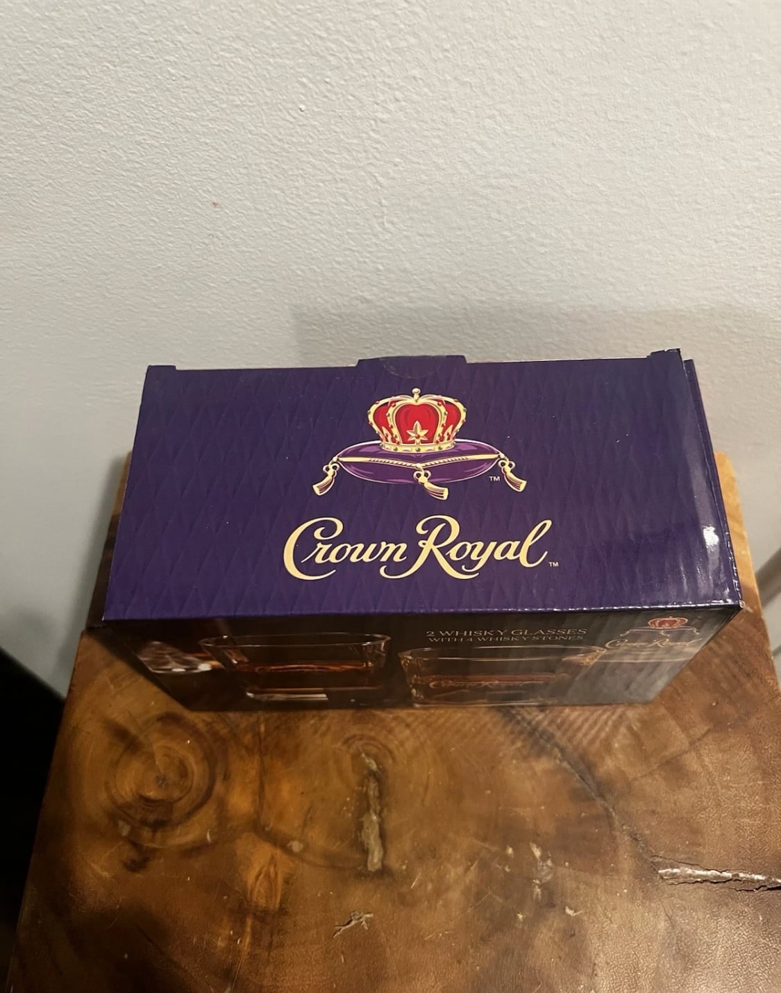 Crown Royal Whisky Gift Set: 2 Rocks Glasses (10oz) and 4 Whisky Stones 3