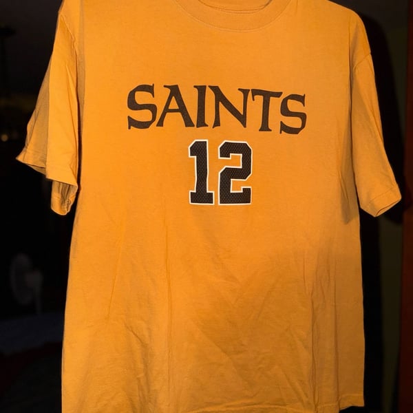 New Orleans Saints Marques Colston #12 Gold Player Tee