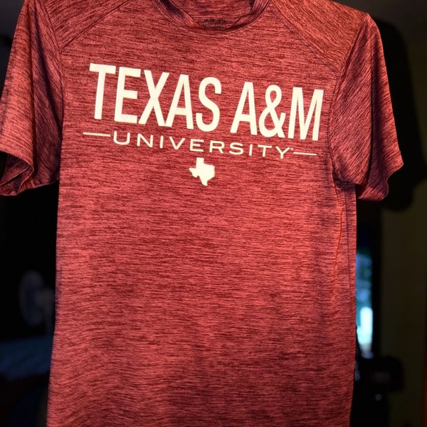 Augusta Sportswear Texas A&M University Heather Maroon Performance T-Shirt