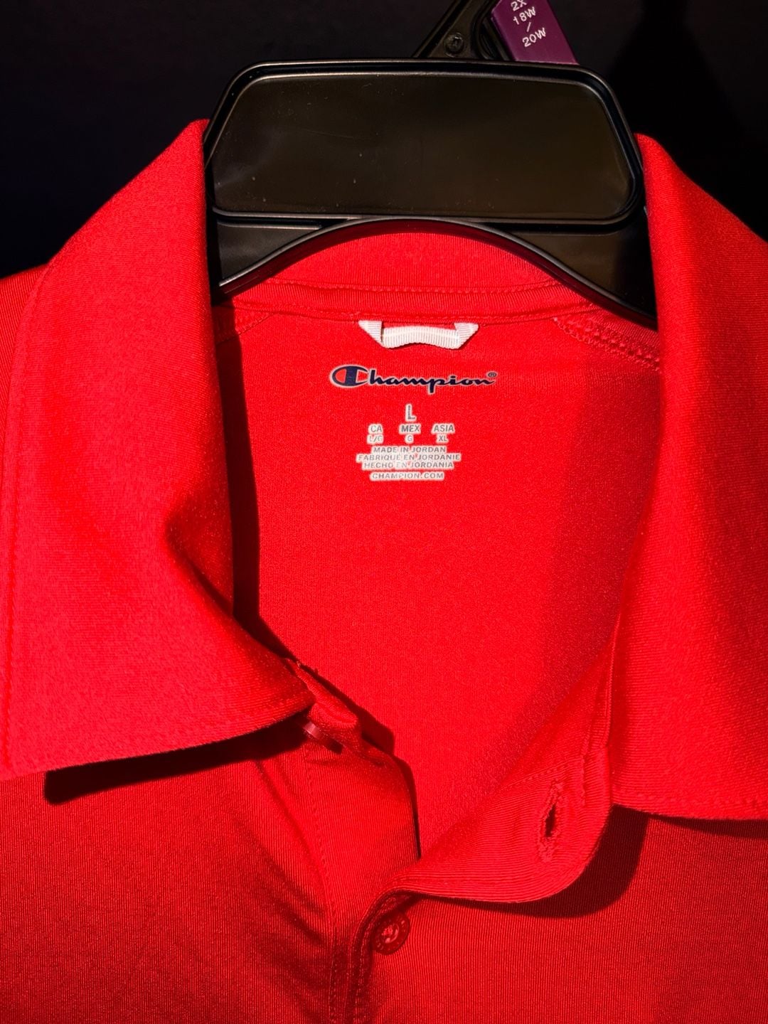 Champion Ole Miss Rebels Men's Red Performance Polo Shirt Size Large 3