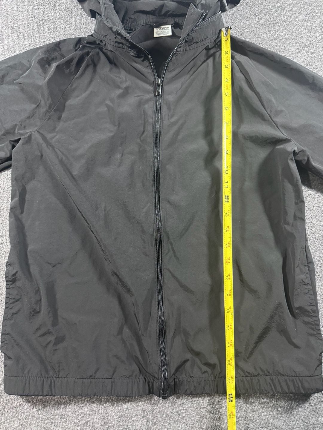 PINK Victoria's Secret Black Hooded Full-Zip Windbreaker Jacket 6