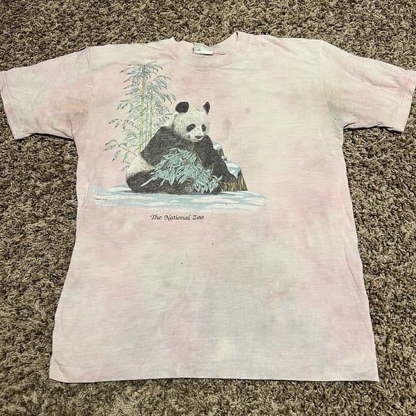 Vintage 80s The National Zoo Panda Single Stitch T-Shirt by Teena Houck