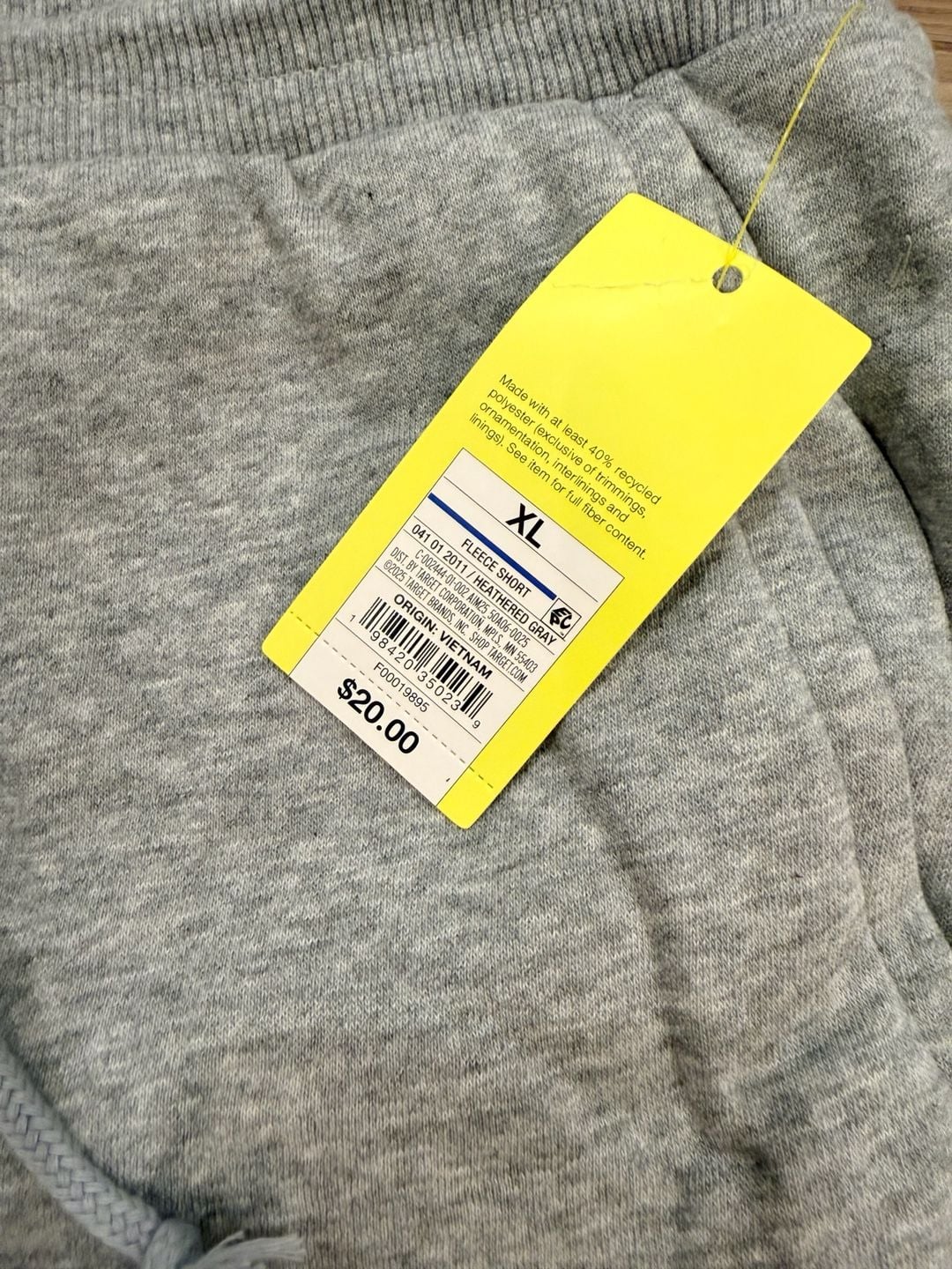 The Sweatshirt Project Women's Fleece Lounge Shorts in Heathered Gray 3