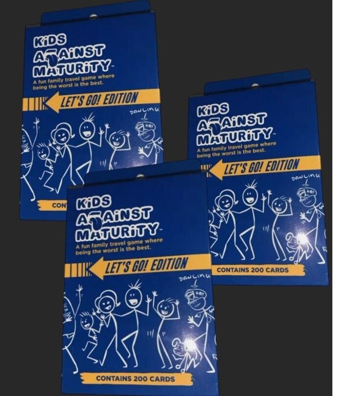 Kids Against Maturity Let's Go! Edition Travel Card Game - 200 Cards New 1