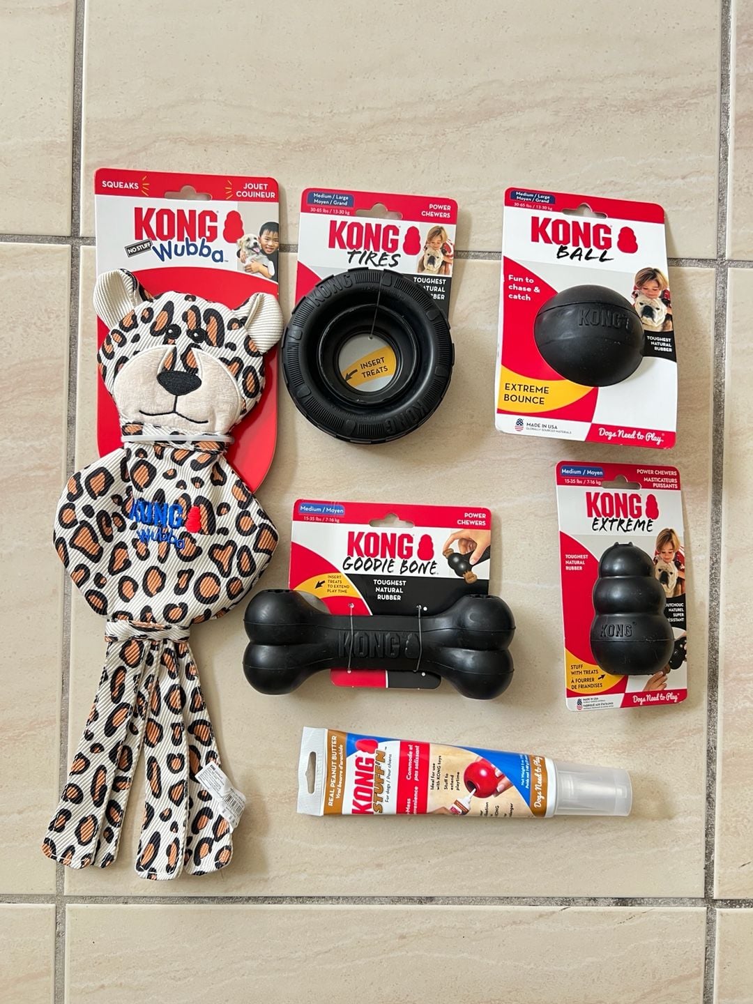 KONG Extreme Dog Toy 6 piece Loot Bundle-Medium 1