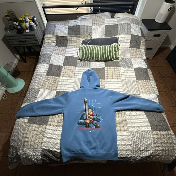 Primitive x Dragon Ball Super Future Trunks Blue Hoodie