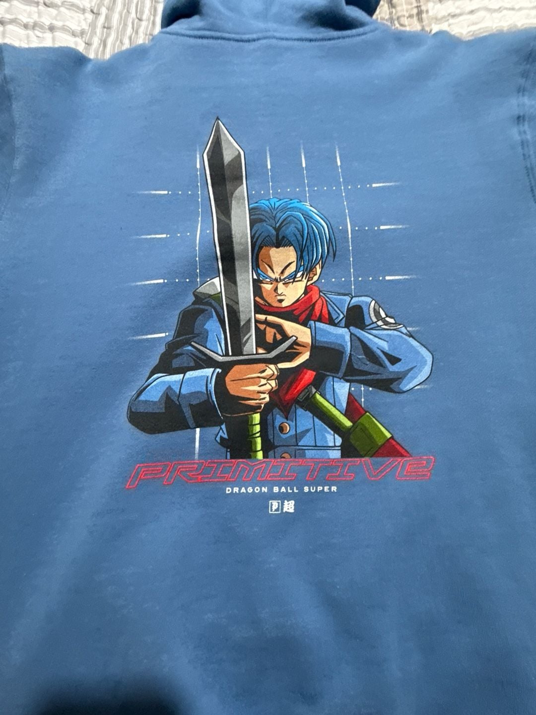 Primitive x Dragon Ball Super Future Trunks Blue Hoodie 3