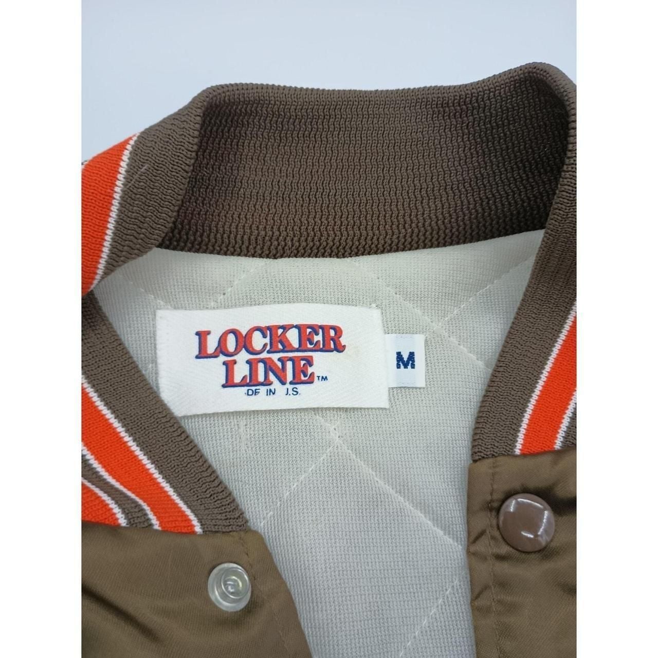 Vintage 90s Cleveland Browns Locker Line Satin Bomber Jacket Size M 5