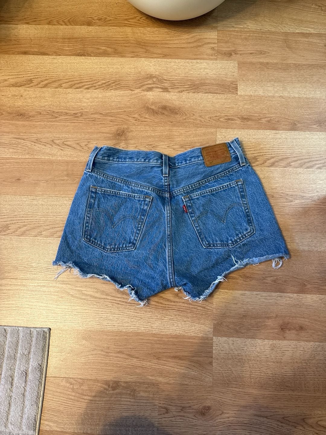 Levi's Premium 501 Original Distressed High Rise Cut-Off Shorts W29 3