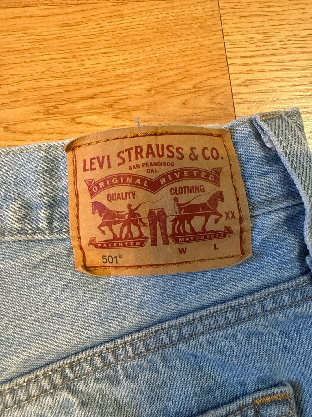 Levi's Women's 501 Original High Rise Denim Cutoff Shorts - Light Wash 5