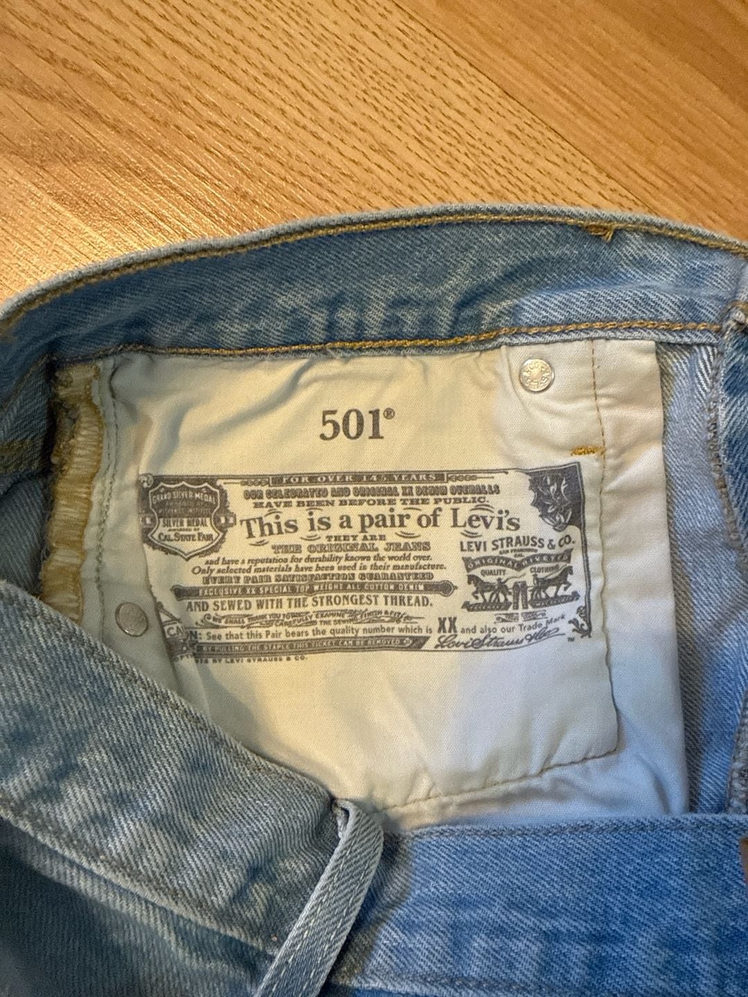 Levi's Women's 501 Original High Rise Denim Cutoff Shorts - Light Wash 6