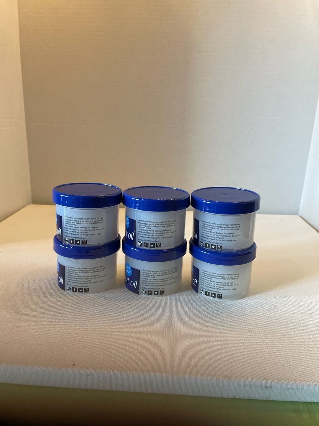 Lot of 6 Softee Pure Coconut Oil Formula Hair & Scalp Conditioner, 3 oz Each 2