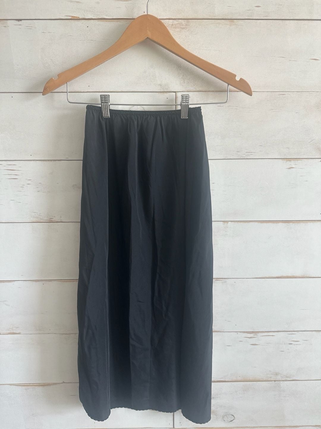 Vintage Wonder Maid ILGWU Black Maxi Length Half Slip Skirt 3