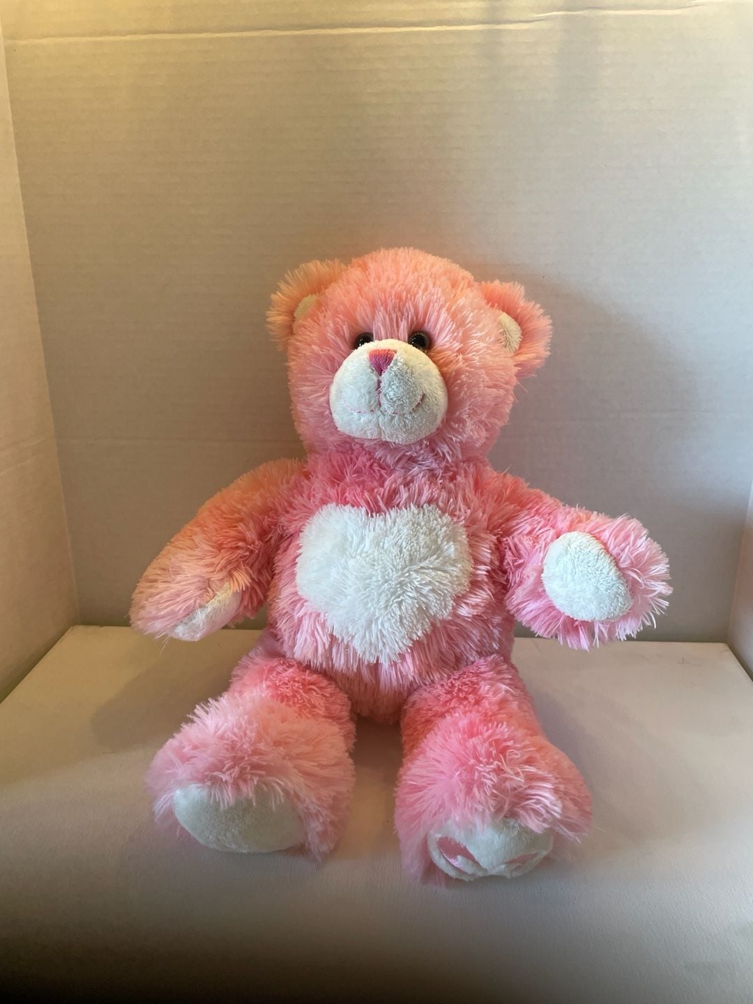Build-A-Bear Pink Heart Magnetic Hands & Cheeks Plush 16" Stuffed Animal 2